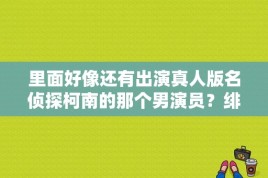 里面好像还有出演真人版名侦探柯南的那个男演员？绯红的男主？ 