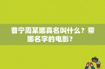 普宁周某娜真名叫什么？带娜名字的电影？ 