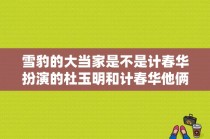 雪豹的大当家是不是计春华扮演的杜玉明和计春华他俩演过什么电影？ 