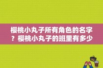 樱桃小丸子所有角色的名字？樱桃小丸子的班里有多少同学？都叫什么名字？ 