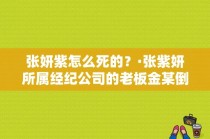 张妍紫怎么死的？·张紫妍所属经纪公司的老板金某倒底是谁阿····？ 