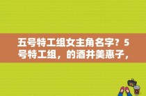 五号特工组女主角名字？5号特工组，的酒井美惠子，演员是谁？ 